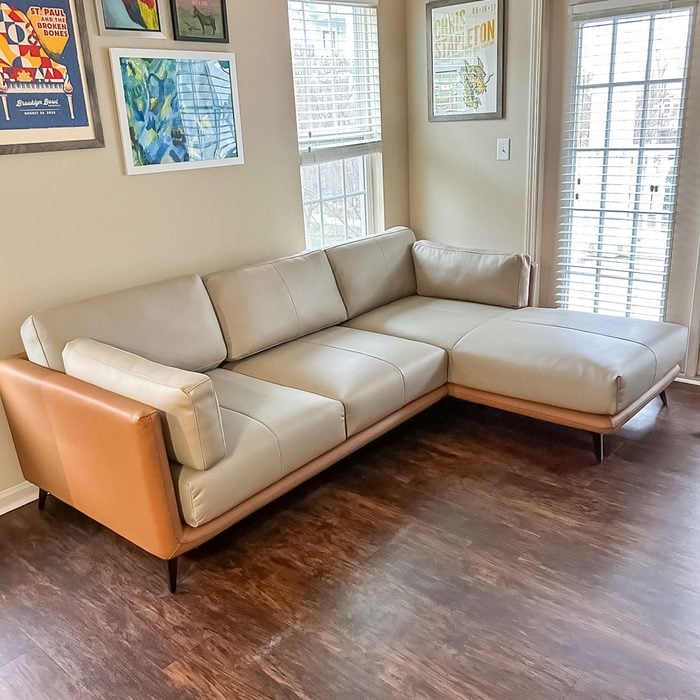 25 Home Modern Leather Sectional